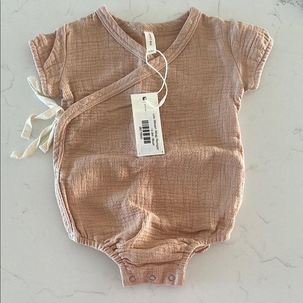 Quincy Mae Lou Wrap Romper NWT